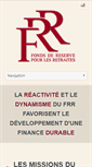 Mobile Screenshot of fondsdereserve.fr